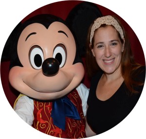 Meghan with Mickey circle